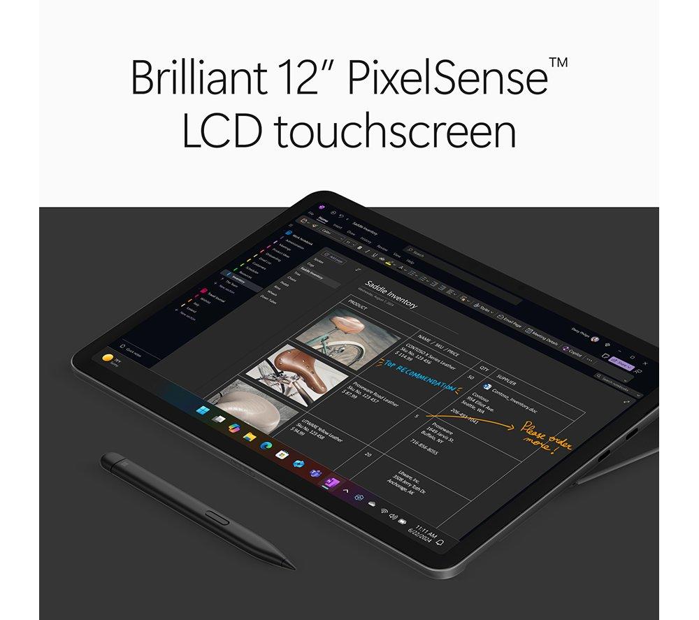 MICROSOFT Surface Pro 12" 2 in 1 Laptop, Copilot+ PC - Snapdragon X2 Plus, 256 GB UFS, Graphite image number 2 of 17