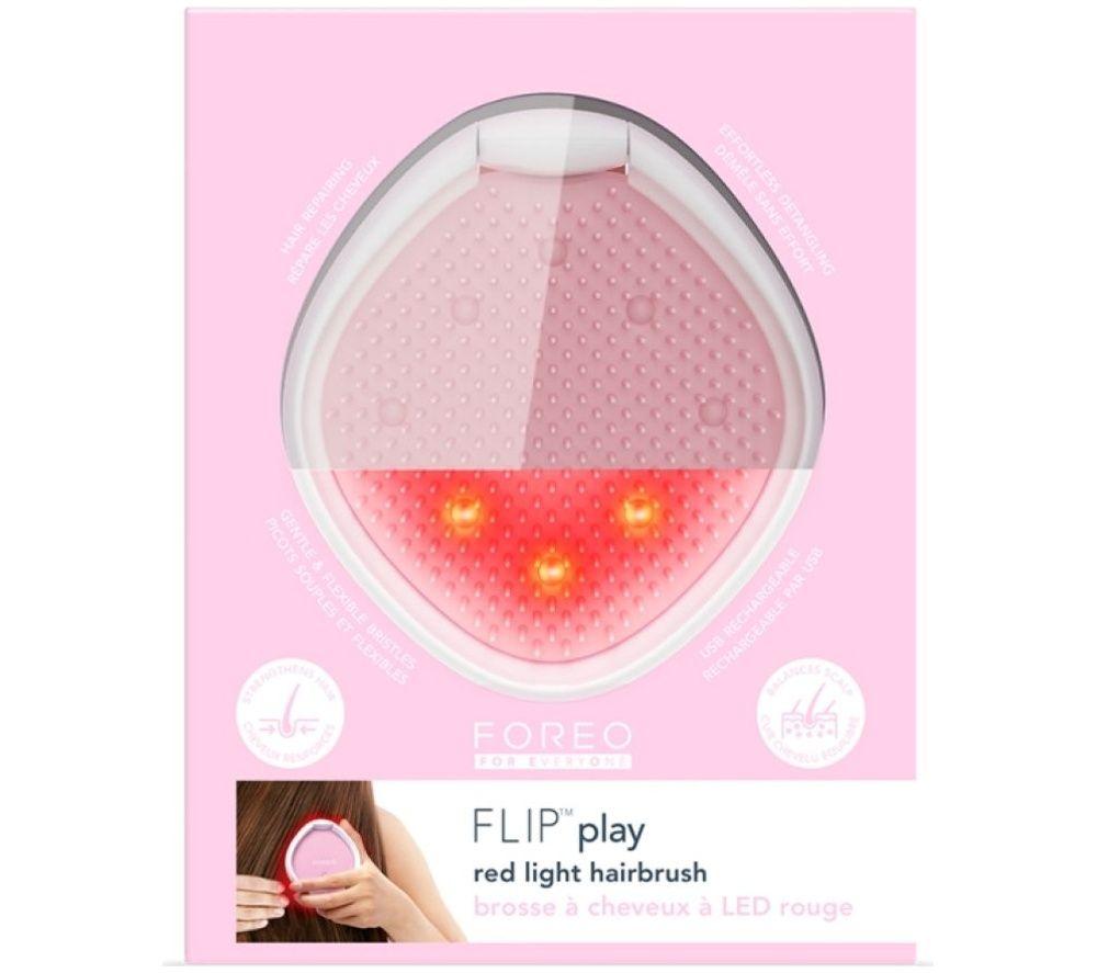 FOREO FLIP Play Red Light Hairbrush - Tickle Me Pink image number 4 of 4