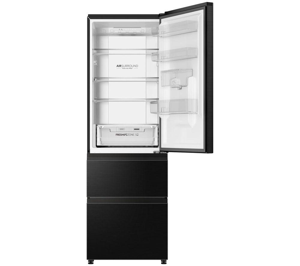 HAIER 3D Combi Series 3 HTR3618DWMB 60/40 Fridge Freezer - Slate Black image number 2 of 10