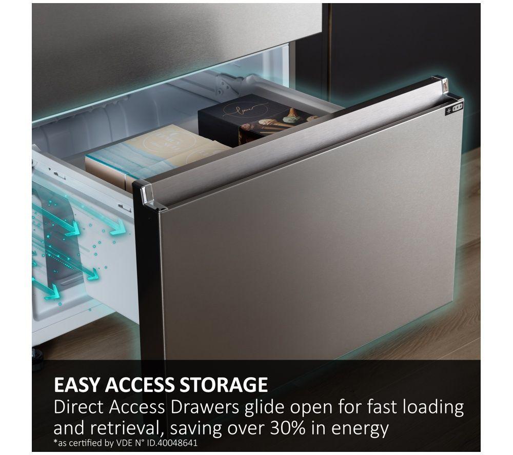 HAIER 3D Combi Series 3 HTR3618DWMB 60/40 Fridge Freezer - Slate Black image number 3 of 10