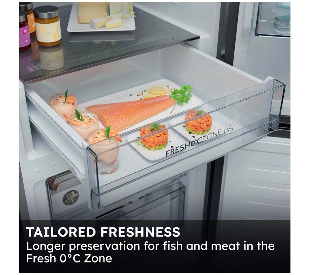HAIER 3D Combi Series 3 HTR3618DWMB 60/40 Fridge Freezer - Slate Black image number 4 of 10