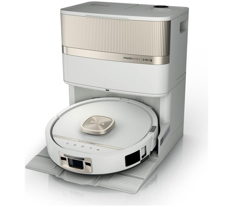 SHARK PowerDetect Luxe UV Reveal RV3023XEUKIV Robot Vacuum Cleaner – Dove