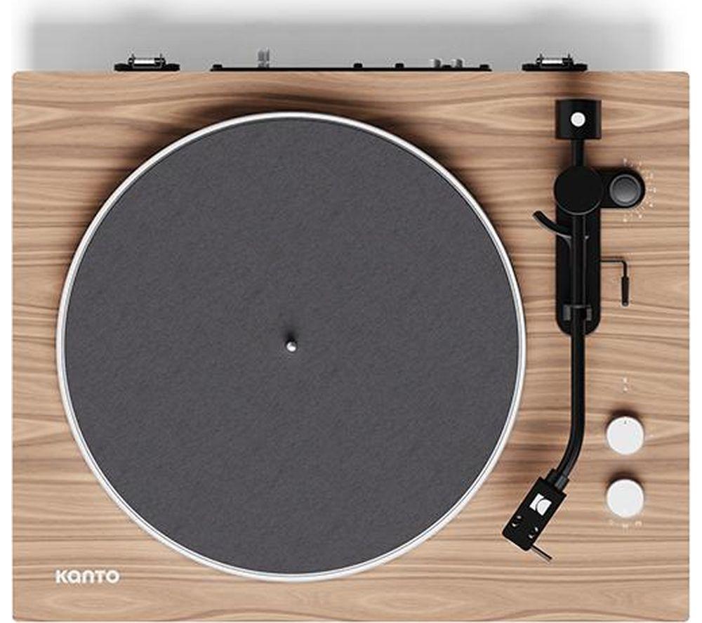 Kanto Audio Obi3 G2 Belt Drive Bluetooth Turntable - Walnut, Brown
