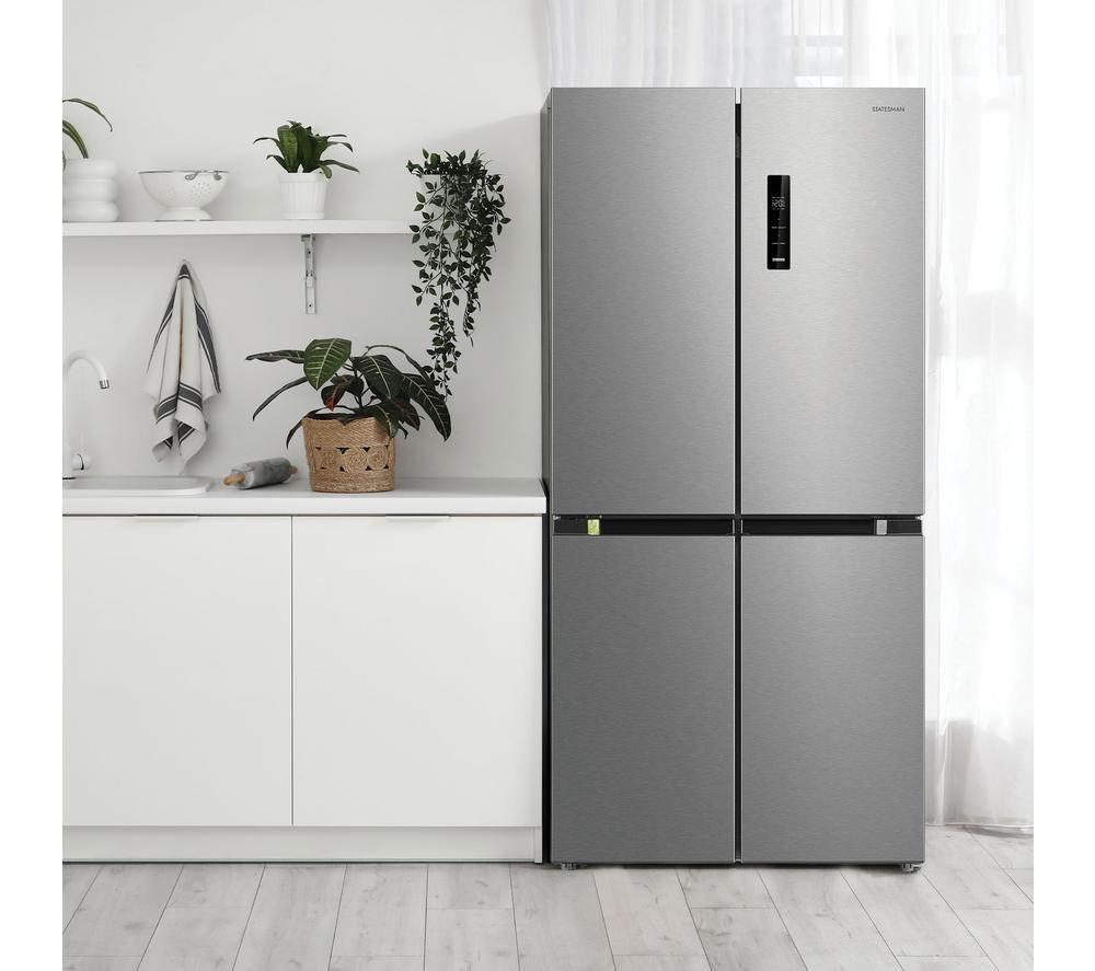 STATESMAN MD018474NI American-Style Fridge Freezer - Silver image number 2 of 12