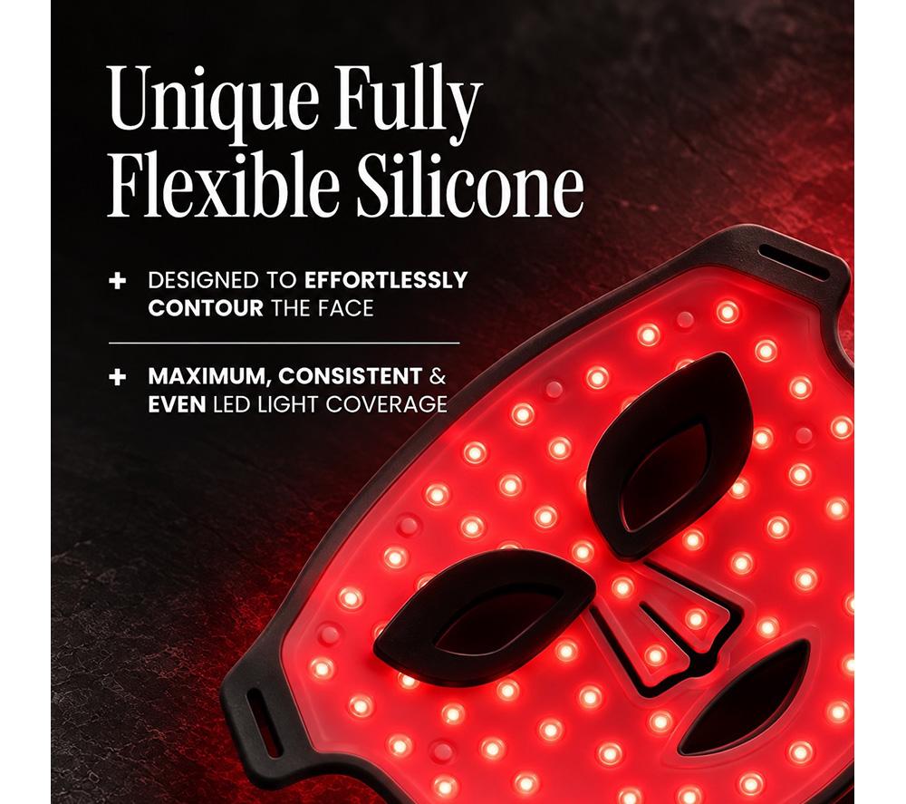 LUSTRE Revive Onyx LED Face Mask - Black image number 6 of 8