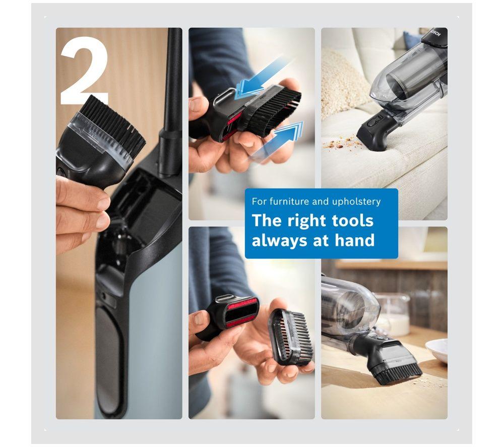 BOSCH Series 4 Flexxo BH4SM28GB Cordless Handstick Vacuum Cleaner - Blue image number 2 of 11