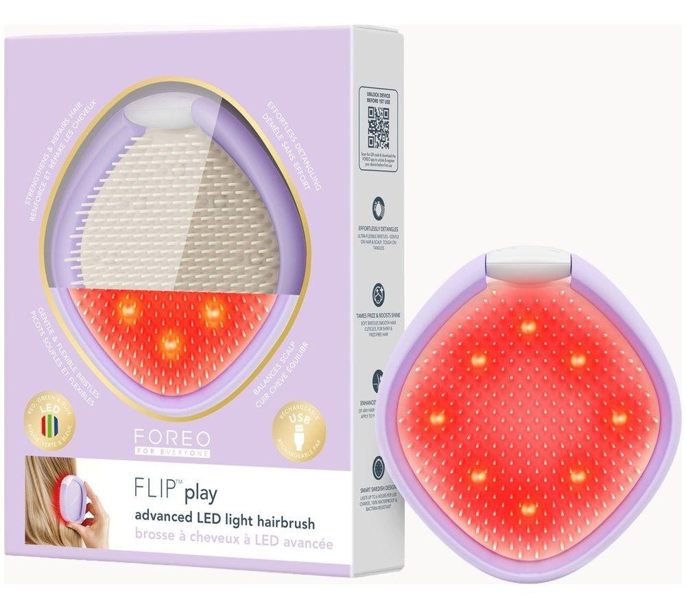FOREO FLIP Play Advanced LED Light Hairbrush - I Lilac You image number 2 of 7