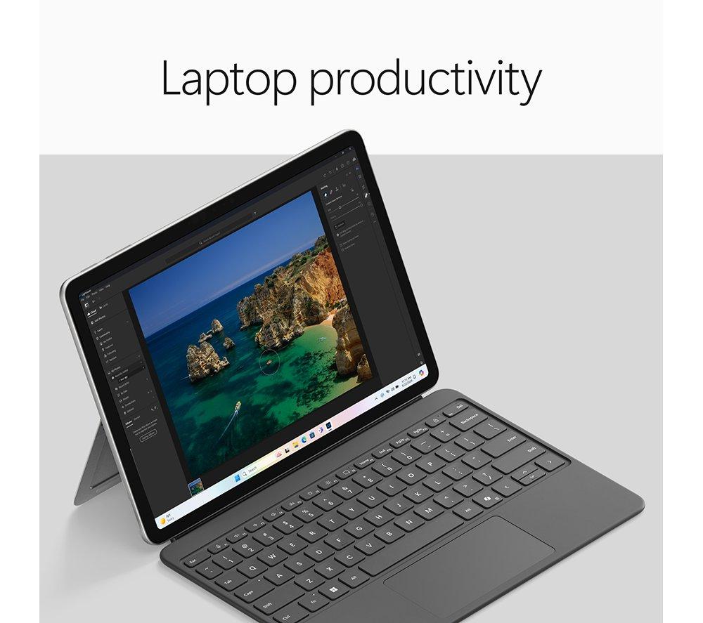 MICROSOFT Surface Pro 12" 2 in 1 Laptop, Copilot+ PC - Snapdragon X2 Plus, 256 GB UFS, Platinum image number 8 of 17