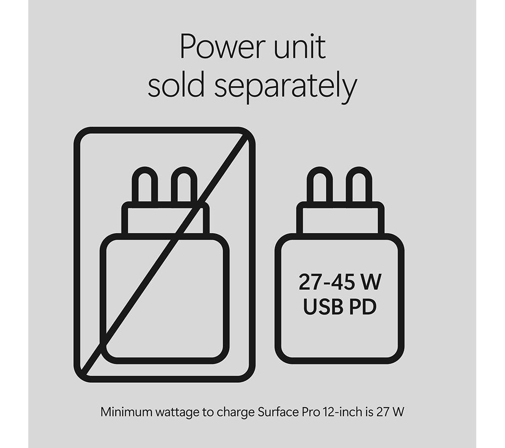 MICROSOFT Surface Pro 12" 2 in 1 Laptop, Copilot+ PC - Snapdragon X2 Plus, 256 GB UFS, Platinum image number 11 of 17