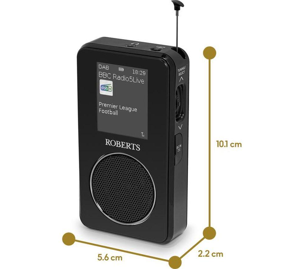 ROBERTS SportsDAB 65 Portable DAB+/FM Radio - Black image number 3 of 5