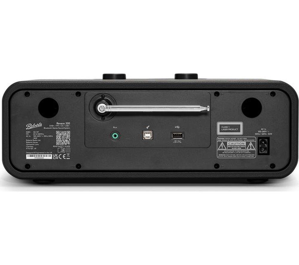 ROBERTS Revere 300 Bluetooth All-in-One Stereo System - Black image number 2 of 5