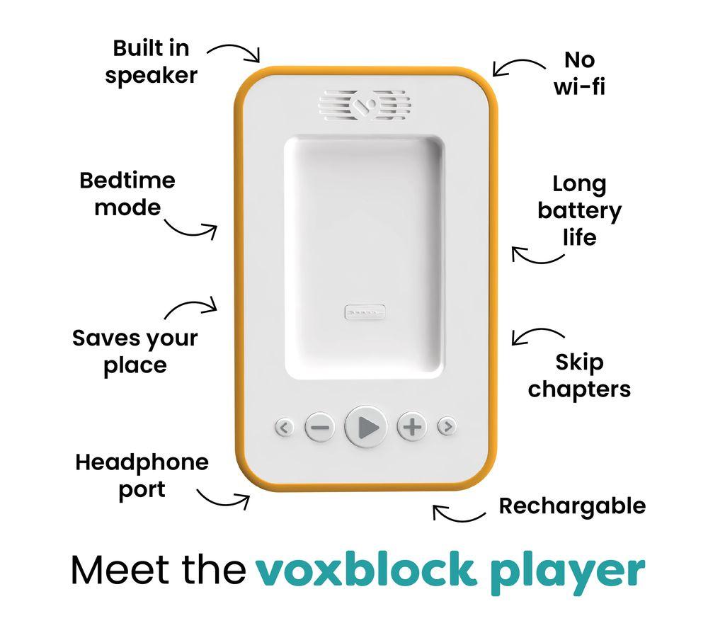 VOXBLOCK Audio Book Player with Bing Audio Book - Orange image number 3 of 5