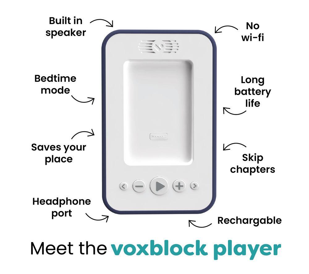 VOXBLOCK Audio Book Player with Bing Audio Book - Blue image number 5 of 5