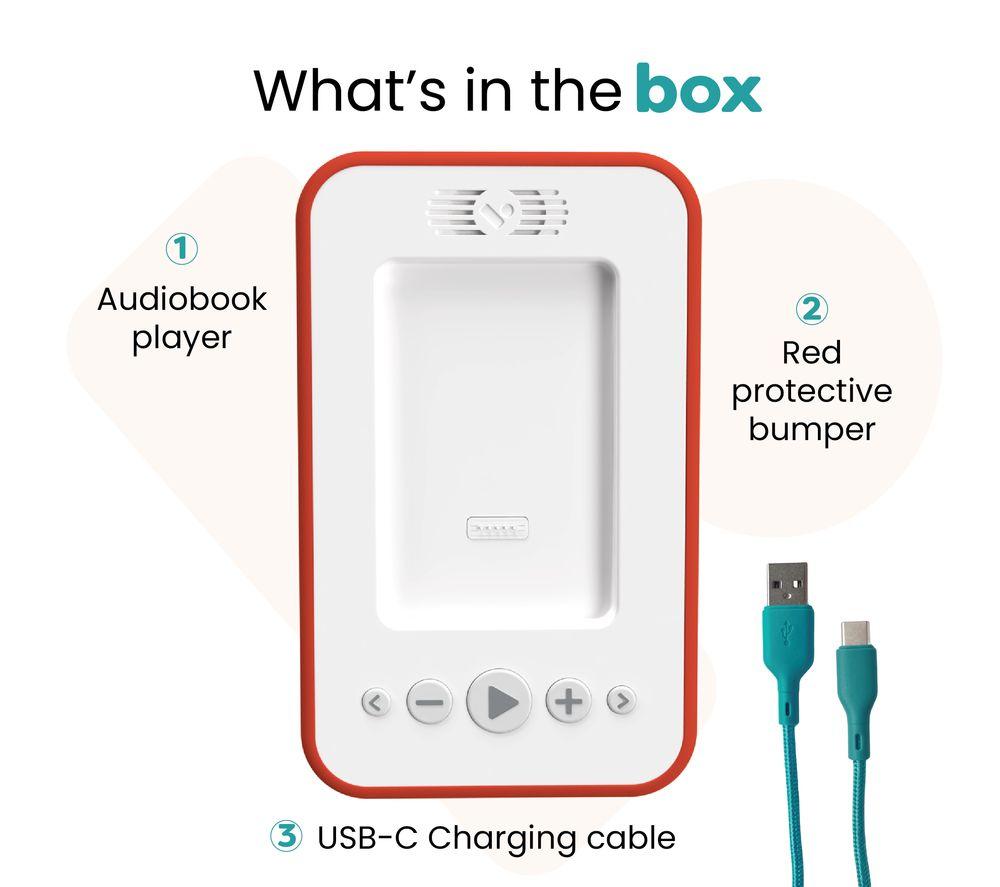 VOXBLOCK Audio Book Player with Peppa Pig Audio Book - Red image number 2 of 5
