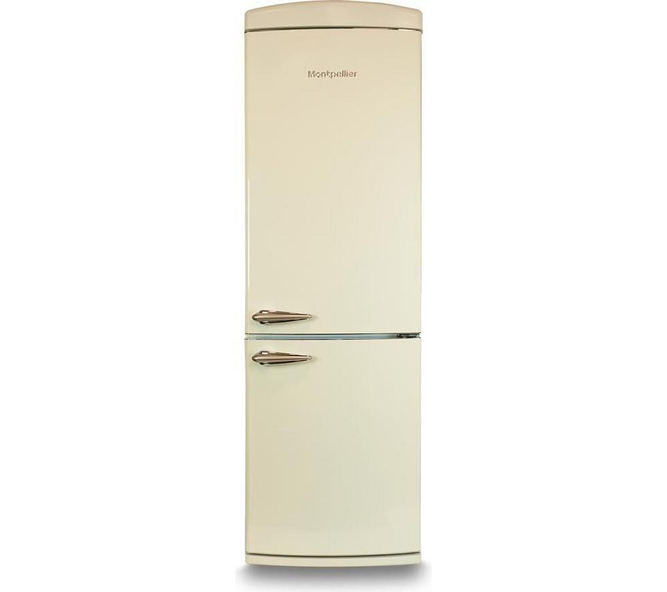 MONTPELLIER Retro Style MAB190C 70/30 Fridge Freezer - Cream