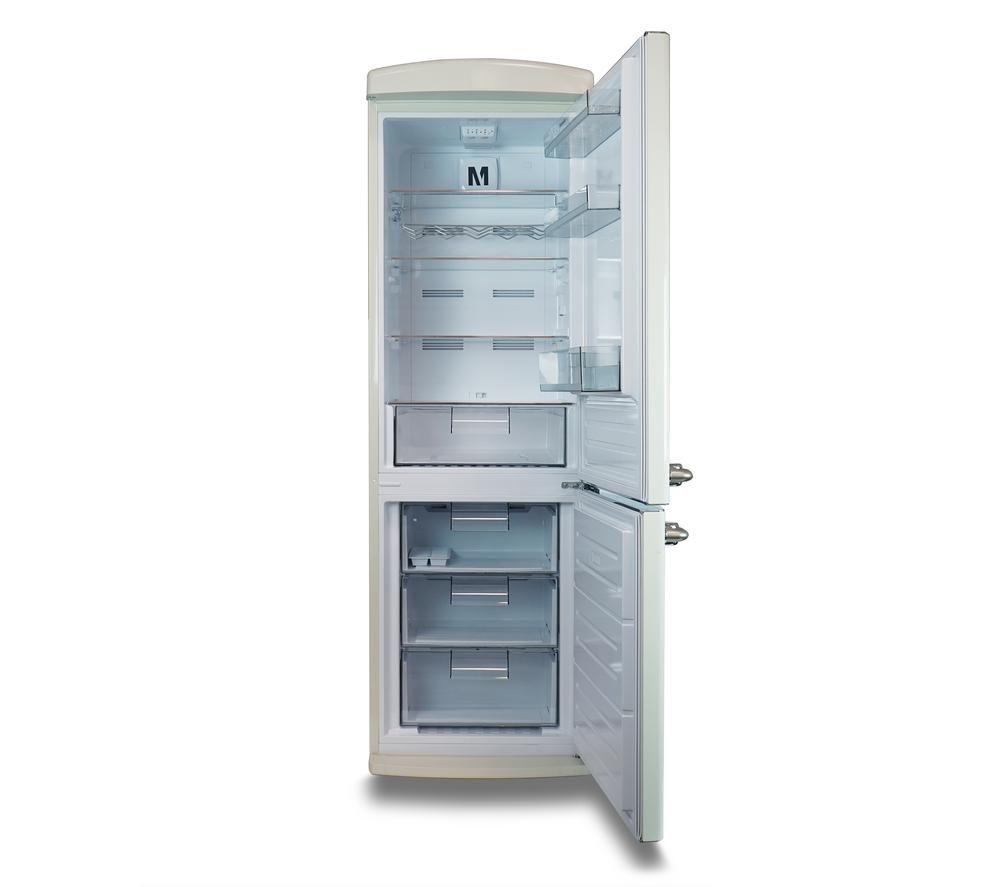 MONTPELLIER Retro Style MAB190C 70/30 Fridge Freezer - Cream image number 9 of 12