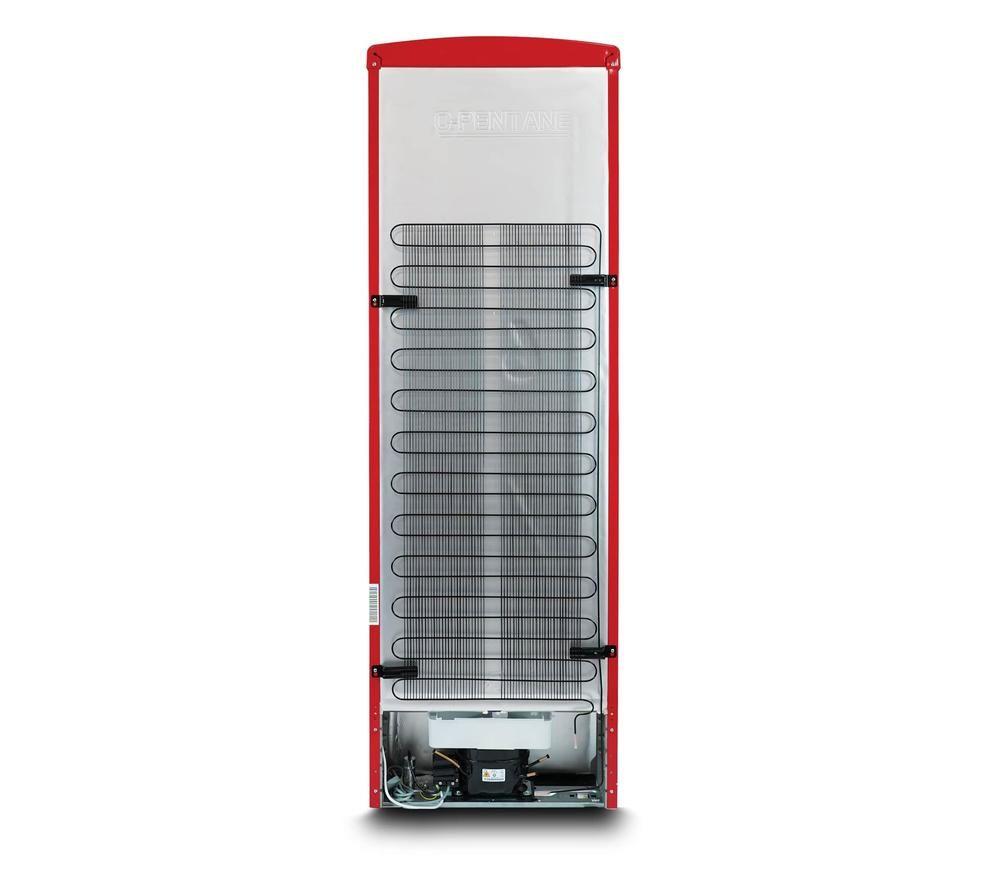 MONTPELLIER Retro Style MAB190R 70/30 Fridge Freezer - Red image number 4 of 11
