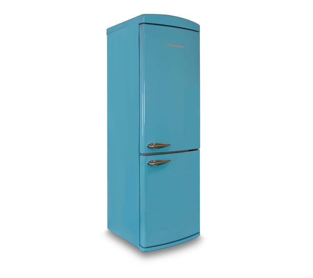 MONTPELLIER Retro Style MAB190PB 70/30 Fridge Freezer - Pale Blue image number 10 of 11