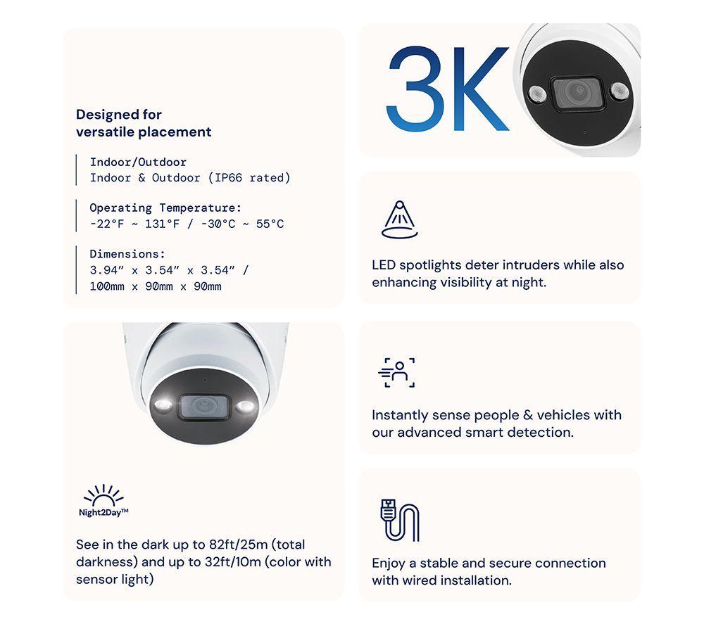 SWANN AdvancedX SWNHD-ADVX5MPD-GL 3K NVR Add-on Security Camera image number 2 of 6