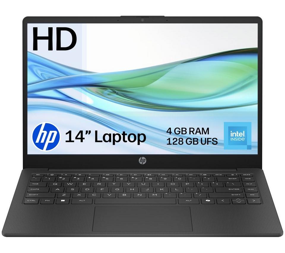 HP 14-ep2500sa 14" Laptop - Intel® N150, 128 GB UFS, Jet Black