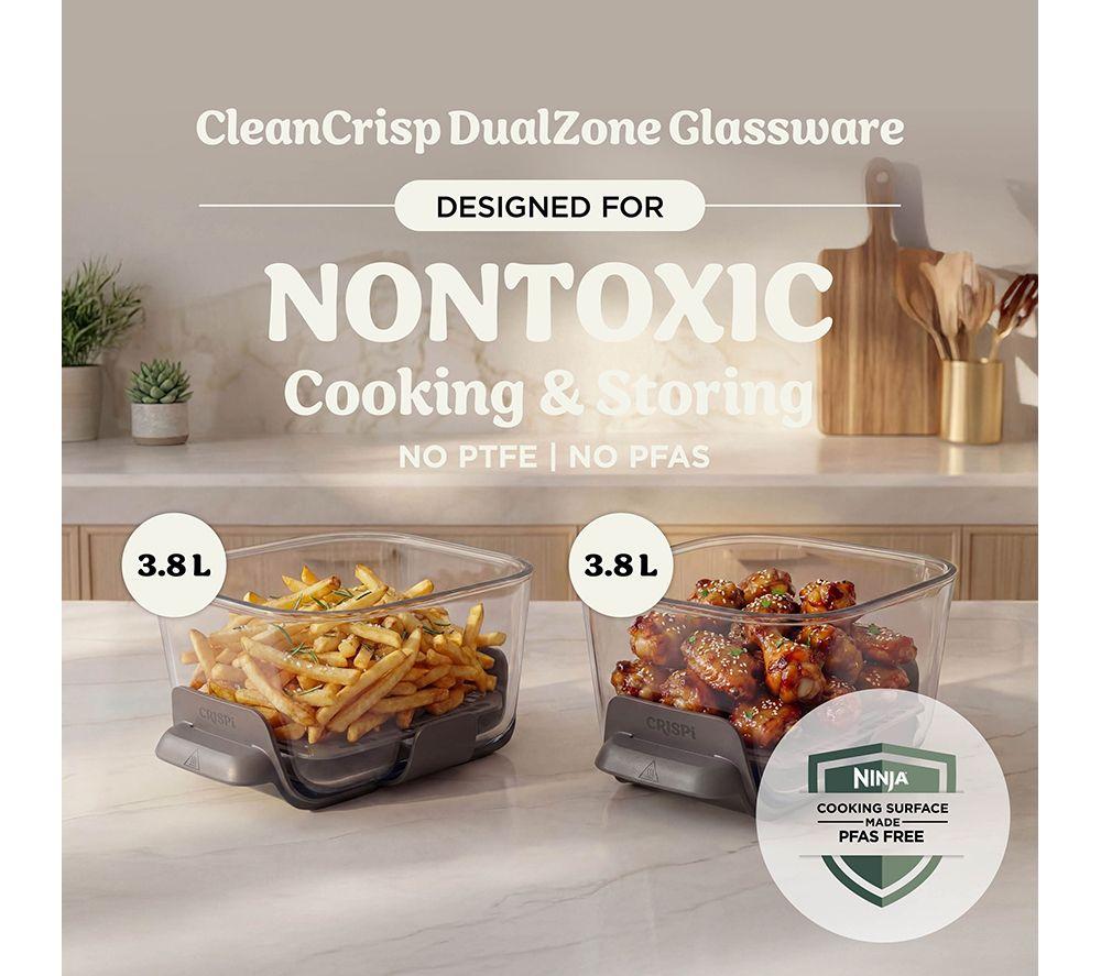 NINJA CRISPi DD102UKIV2 Dual Zone Glass Air Fryer - Bone image number 13 of 16