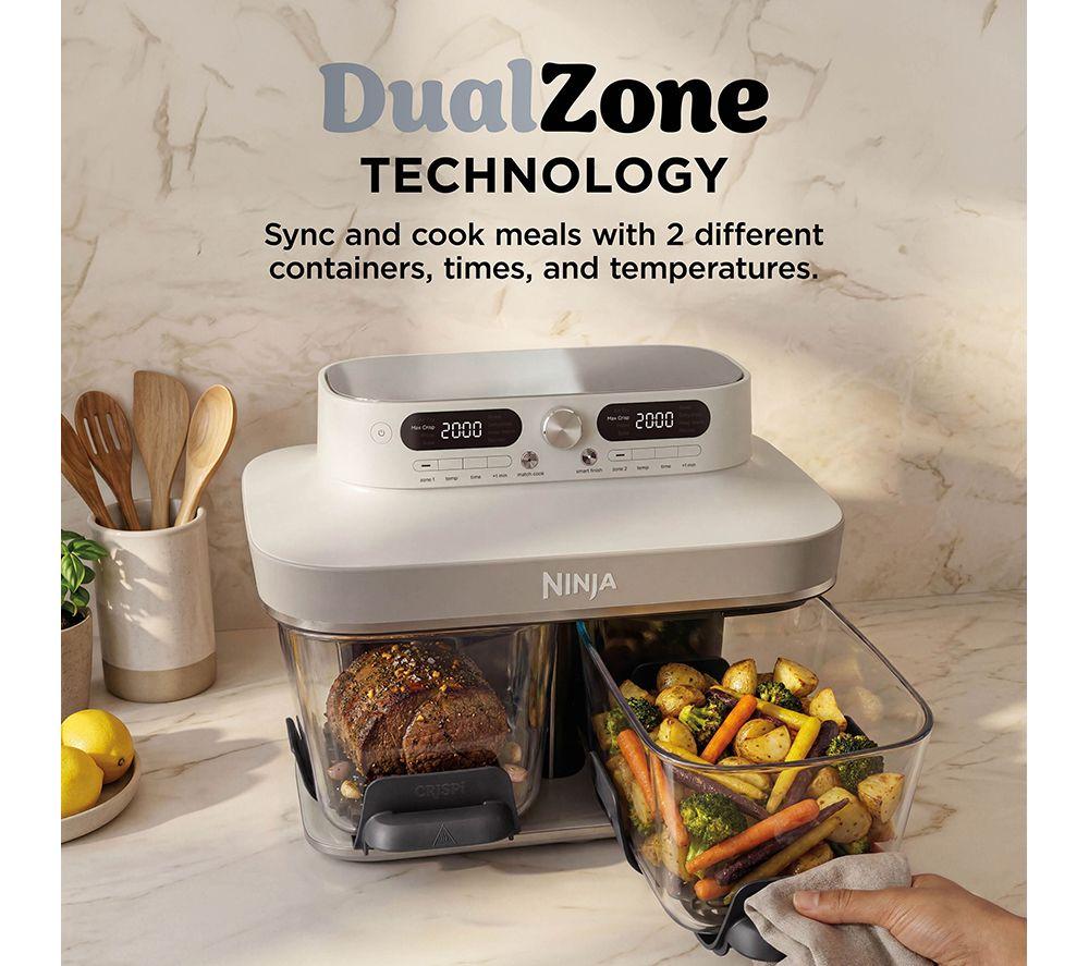 NINJA CRISPi DD102UKIV2 Dual Zone Glass Air Fryer - Bone image number 14 of 16