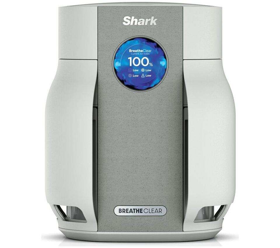 SHARK BreatheClear HP062UK Compact Air Purifier with NeverChange6 - Dove