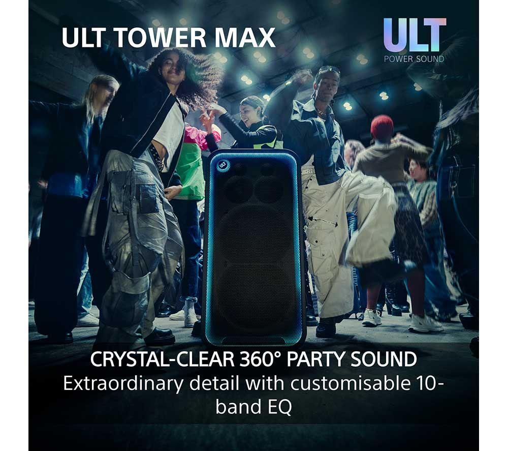 SONY ULT Tower Max Wireless Megasound Party Speaker - Black image number 4 of 20