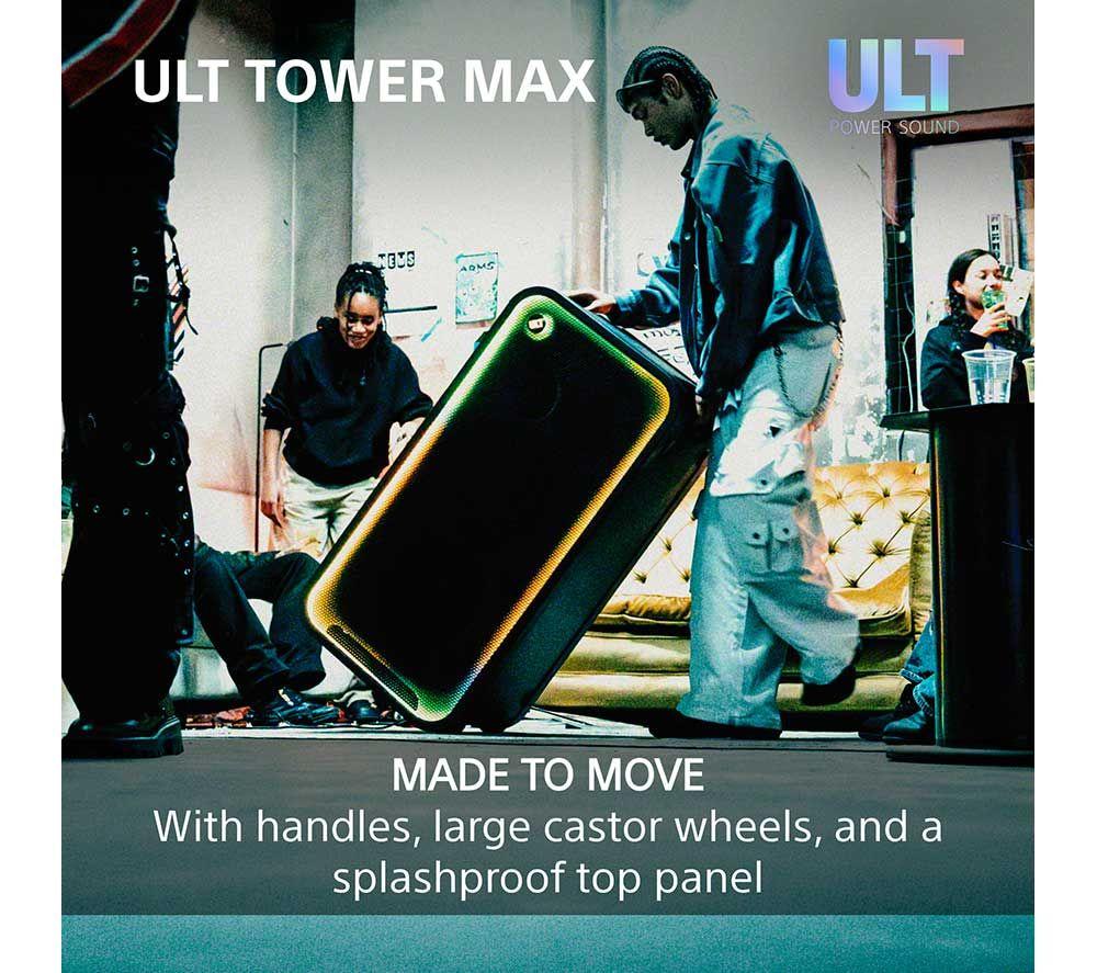 SONY ULT Tower Max Wireless Megasound Party Speaker - Black image number 7 of 20