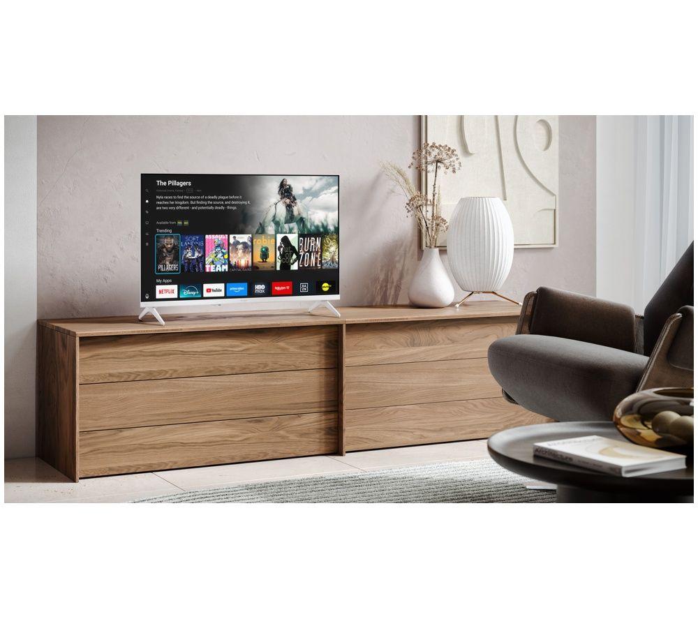 SHARP 1T-C32HE2245IW 32" Smart HD Ready HDR LED TV - White image number 2 of 5