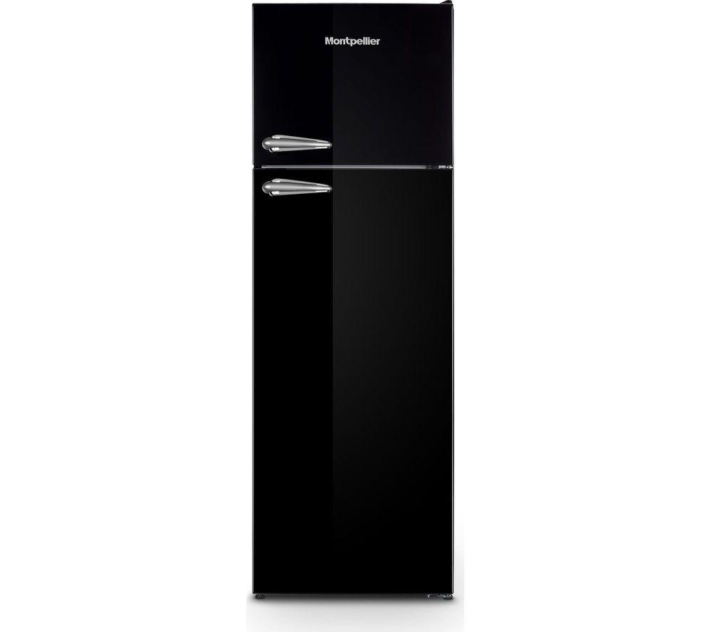 Montpellier MAB346EK Retro Fridge Freezer - Black - Image 3