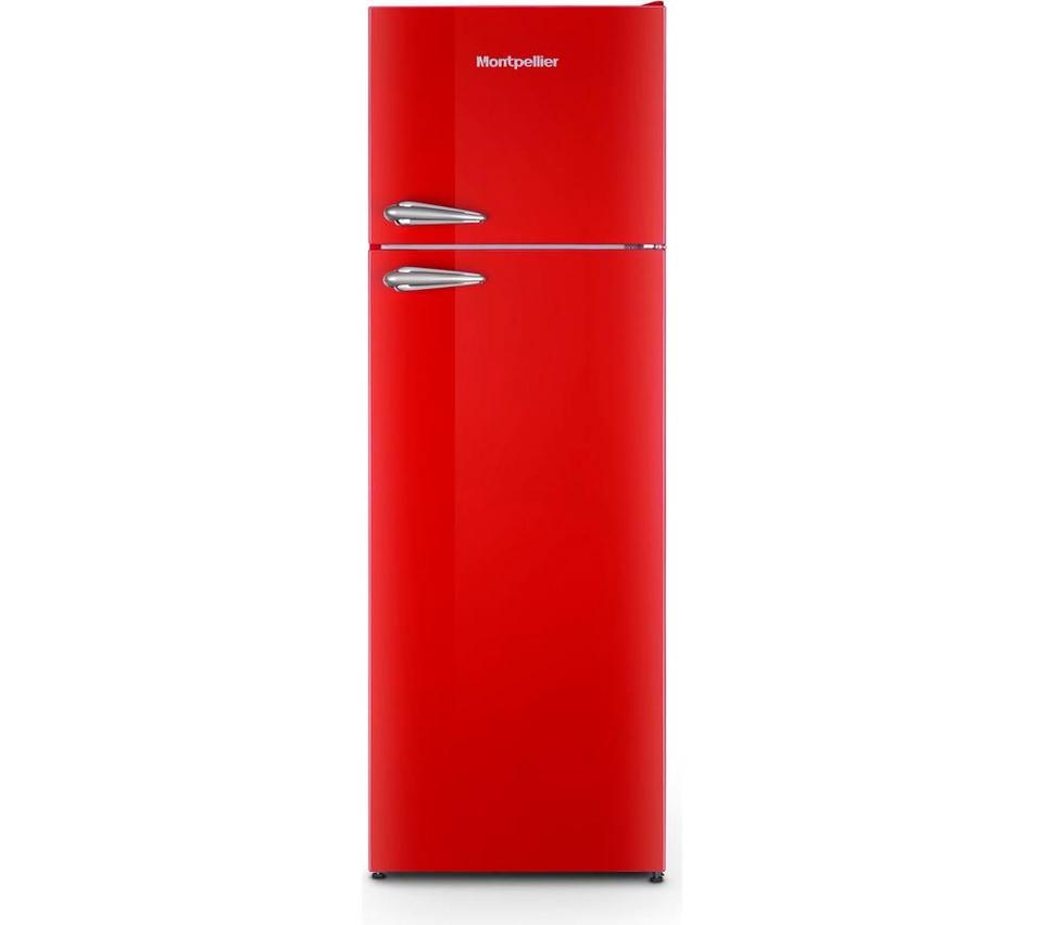 MONTPELLIER Retro MAB346ER 80/20 Fridge Freezer - Red