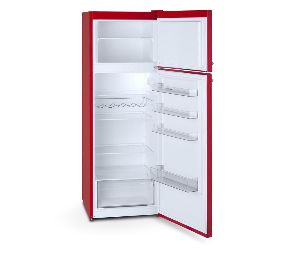 MONTPELLIER Retro MAB346ER 80/20 Fridge Freezer - Red image number 3 of 5
