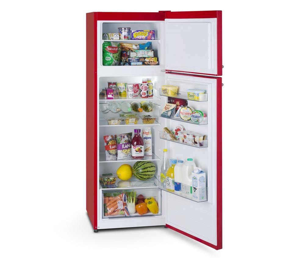 MONTPELLIER Retro MAB346ER 80/20 Fridge Freezer - Red image number 4 of 5