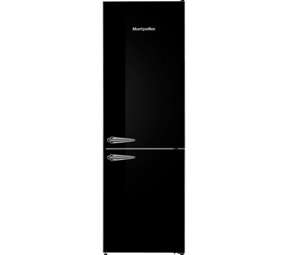 MONTPELLIER Retro Style MAB386EK 70/30 Fridge Freezer - Black