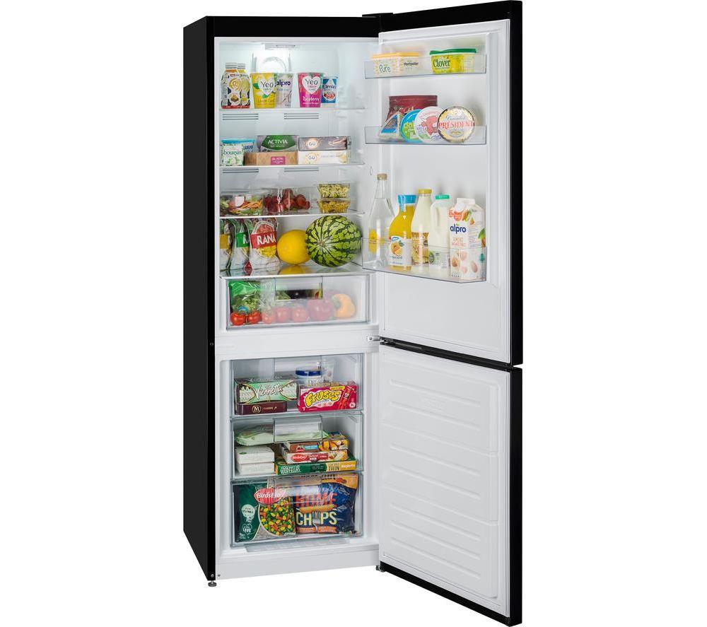 MONTPELLIER Retro Style MAB386K 70/30 Fridge Freezer - Black image number 3 of 4
