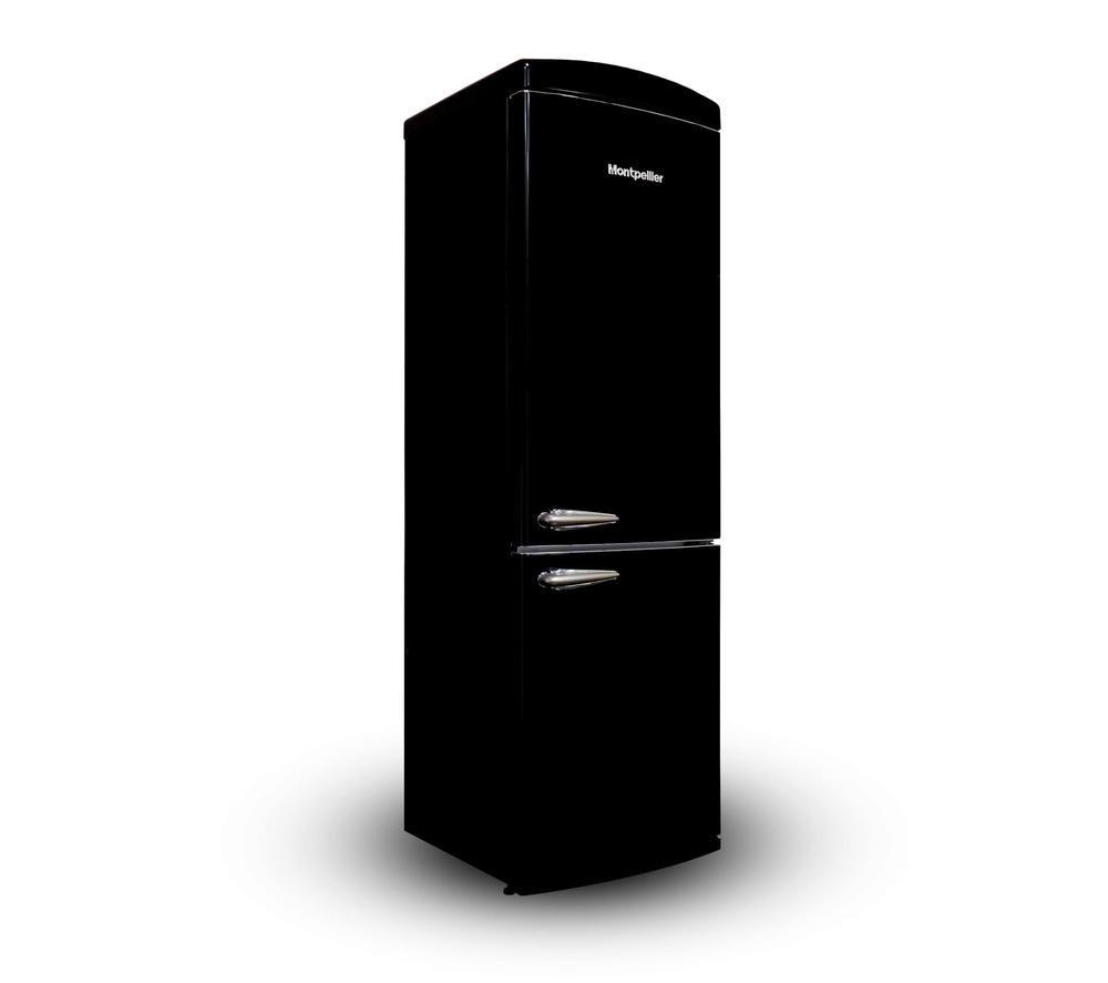 MONTPELLIER Retro Style MAB190K 70/30 Fridge Freezer - Black image number 11 of 11
