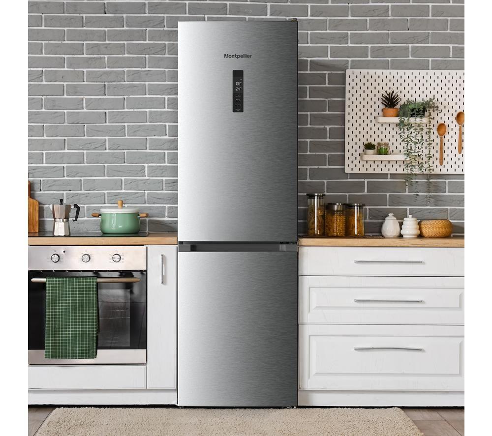 MONTPELLIER MDANF188X 70/30 Fridge Freezer - Inox image number 2 of 7