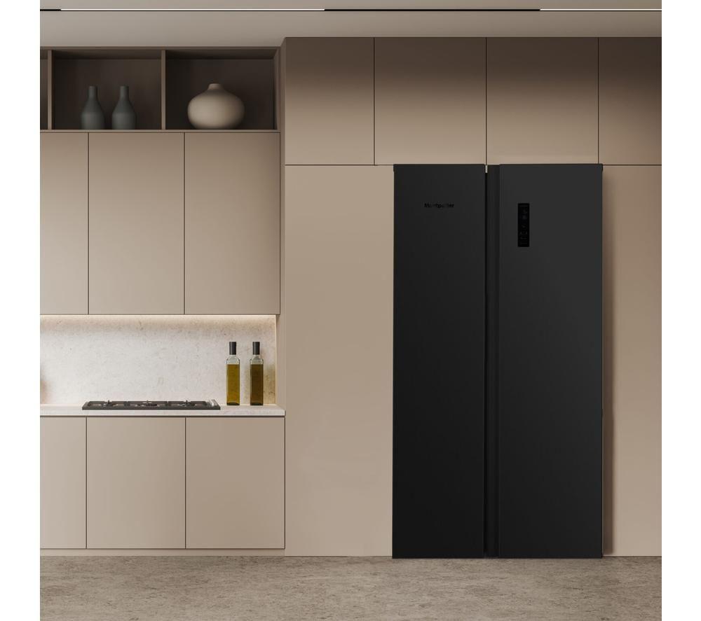 MONTPELLIER MSBS442K American-Style 65/35 Fridge Freezer - Black image number 2 of 10