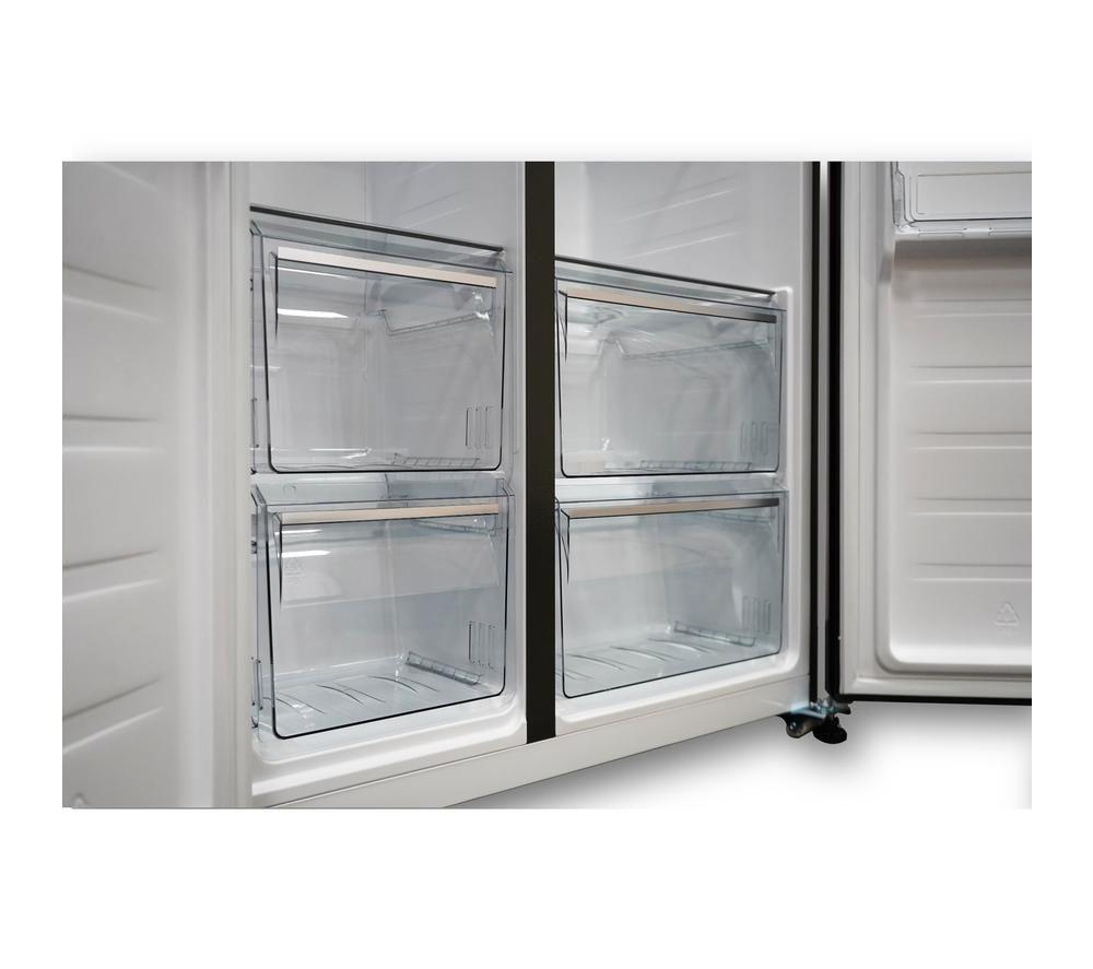 MONTPELLIER MSBS442K American-Style 65/35 Fridge Freezer - Black image number 3 of 10