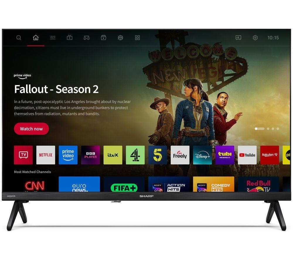 SHARP 1T-C24JF2755KB 24" Smart HD Ready HDR LED TV image number 2 of 6
