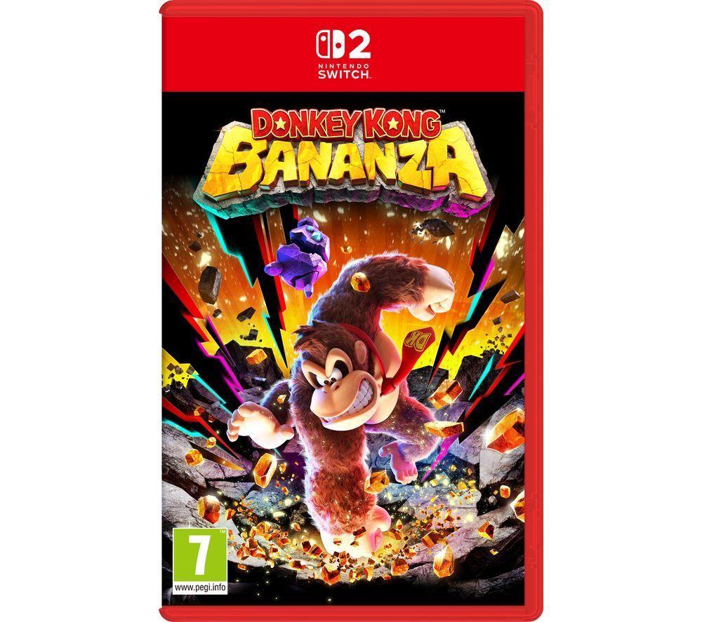 NINTENDO Switch 2, Super Mario Bros 40th Anniversary Keychain & Donkey Kong Bananza Bundle image number 7 of 11