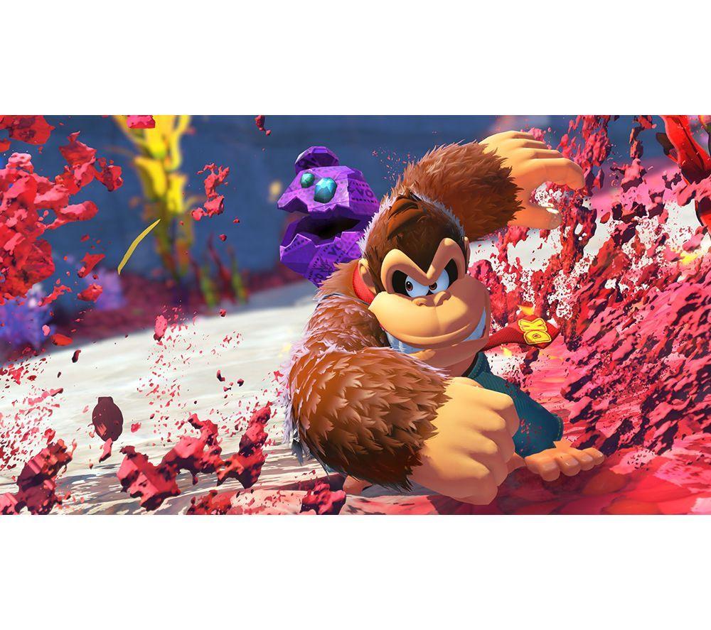 NINTENDO Switch 2, Super Mario Bros 40th Anniversary Keychain & Donkey Kong Bananza Bundle image number 11 of 11
