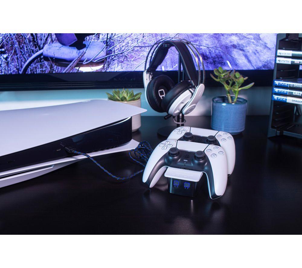 SONY PS5 DualSense Wireless Controller & PlayStation 5 Twin Docking Station Bundle. image number 8 of 13