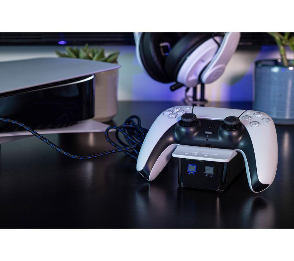SONY PS5 DualSense Wireless Controller & PlayStation 5 Twin Docking Station Bundle. image number 10 of 13