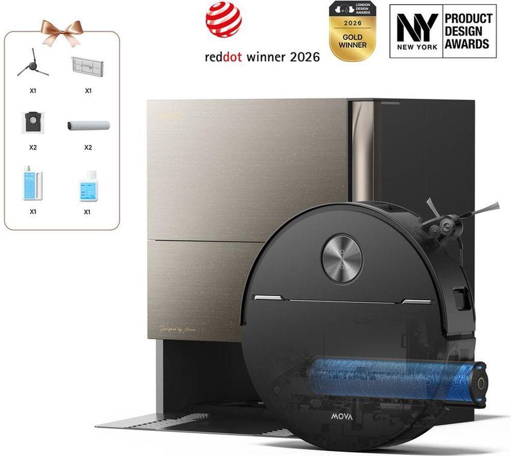 MOVIES Z70 Ultra Complete Robot Vacuum Cleaner - Brushed Metallic image number 2 of 20