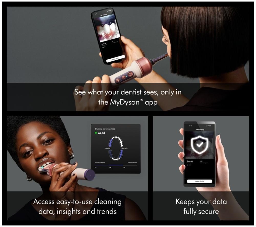 DYSON CameraJet Electric Toothbrush with Flosser - Ceramic Pink image number 12 of 12