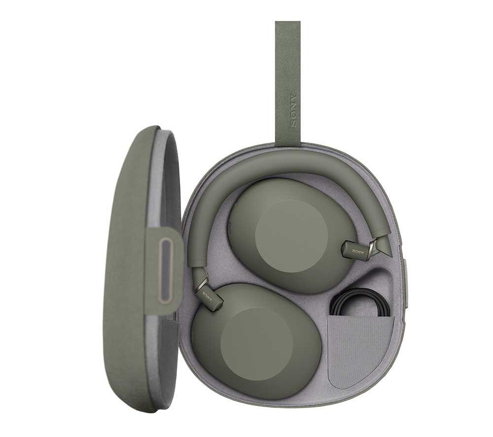 SONY WH-1000XM6 Wireless Bluetooth Noise-Cancelling Headphones - Olive Grey image number 2 of 16