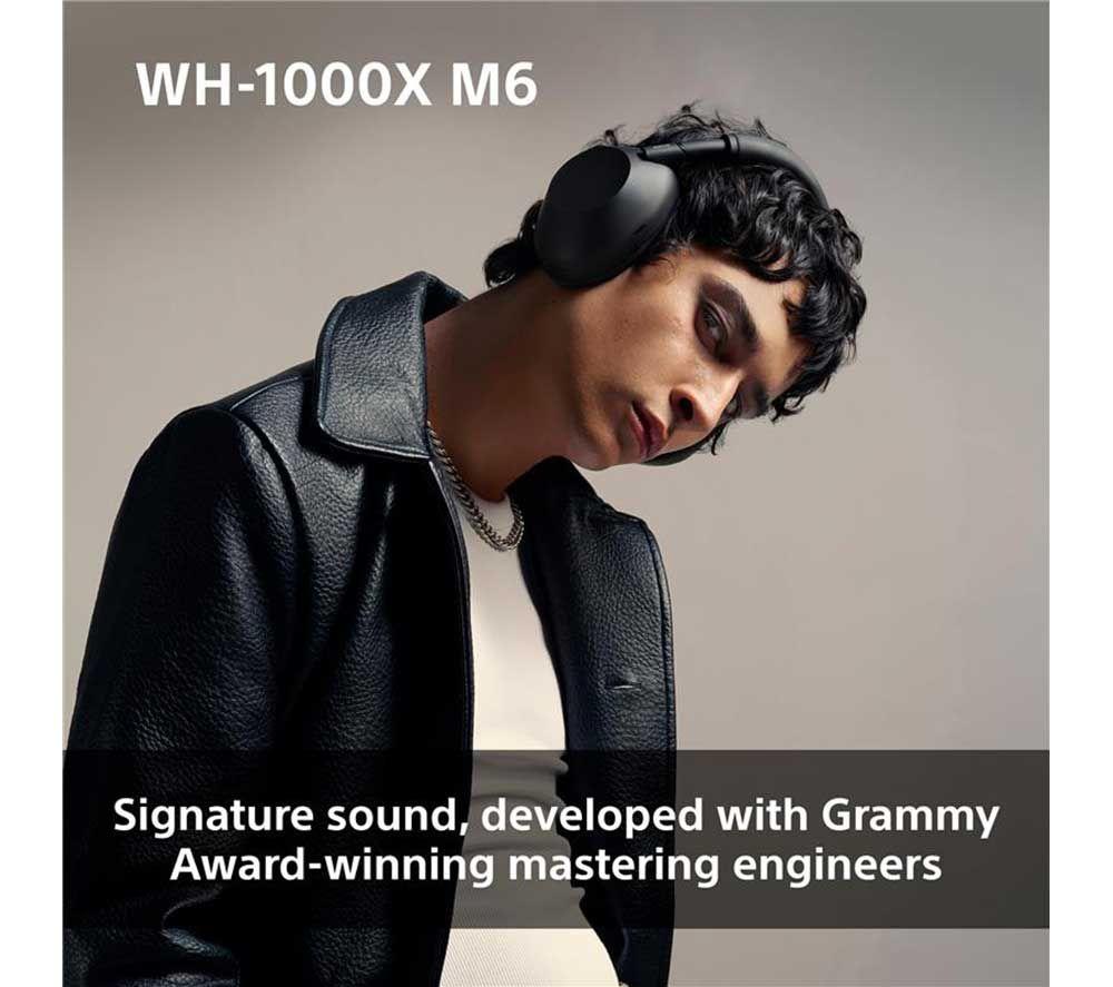 SONY WH-1000XM6 Wireless Bluetooth Noise-Cancelling Headphones - Olive Grey image number 14 of 16