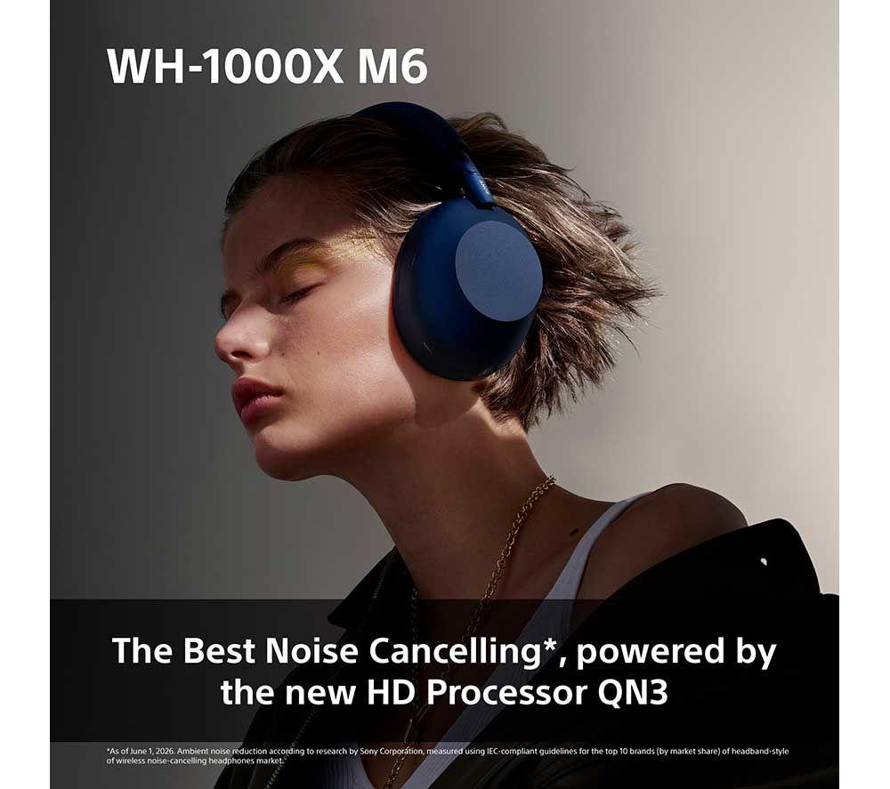 SONY WH-1000XM6 Wireless Bluetooth Noise-Cancelling Headphones - Olive Grey image number 15 of 16